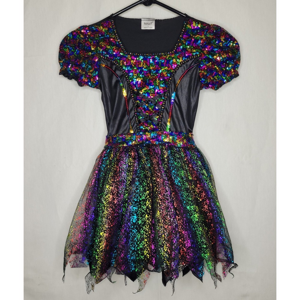 Spirit Halloween Rainbow Sequin Witch Fairy‎ Costume - Picture 2 of 9